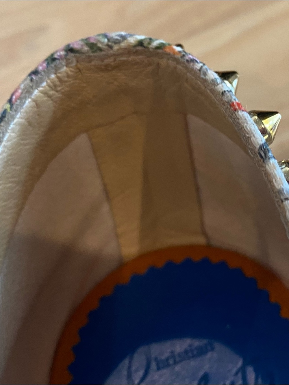 Christian Louboutin Ares Flat Loubi Jungle Spiked Espadrille. Size 9 EUC. - Picture 15 of 16